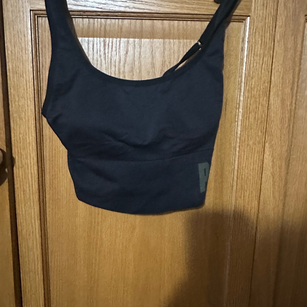 PINK Victoria's Secret Black Crop Top